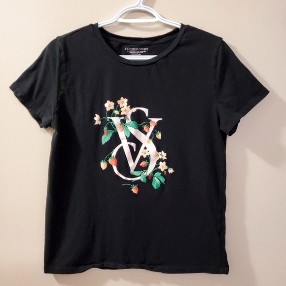 Victoria's Secret - 🍓 VS Strawberry accented logo Tee - Size S - Picture 2 of 8